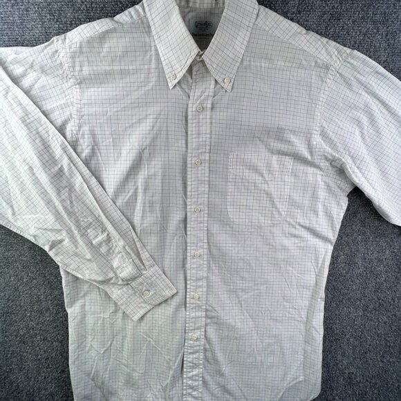 Gitman Bros For Fashion Post Louisville Button Up Shirt 16 34 Check USA Made - Picture 2 of 16